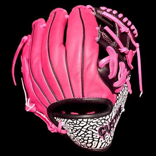 CUSTOM Color Flair 11.5” I-Web Elephant Skin Pink Black Baseball Glove