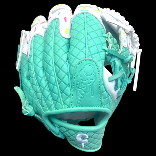 CUSTOM Youth Mint White Ice Cream Baseball Glove 11.5” I-Web Infield